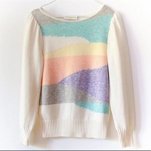 Vintage Vivanti Knitted Sweater colourblock pattern